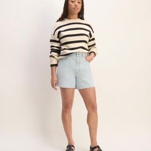 Everlane A-line short  spring blue size 25